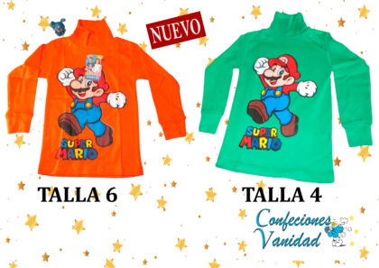 POLOS PIMA CON CUELLO Super Mario