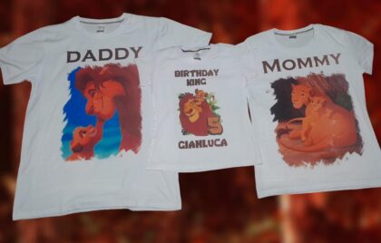 POLOS SUBLIMADOS Diseño Rey León