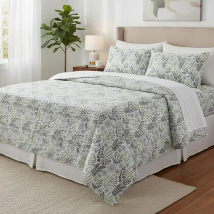 Sabanas de Algodón Bramante diseño ESPIGA en 2 plazas