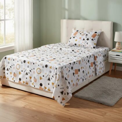 Sabanas de Algodón Bramante Diseño Figura en 2 plazas